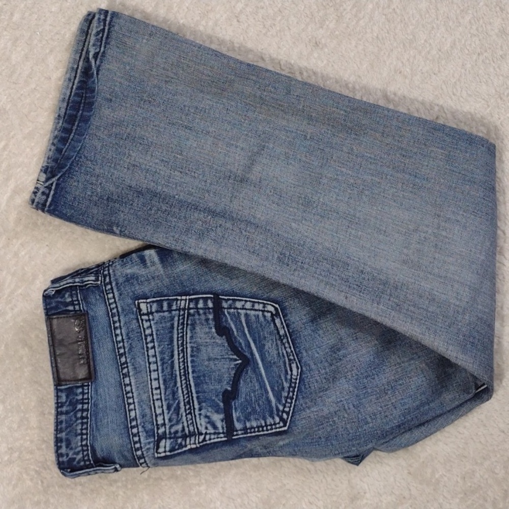 Buffalo David Bitton Jeans Size 34 Slim boot Distressed Wash